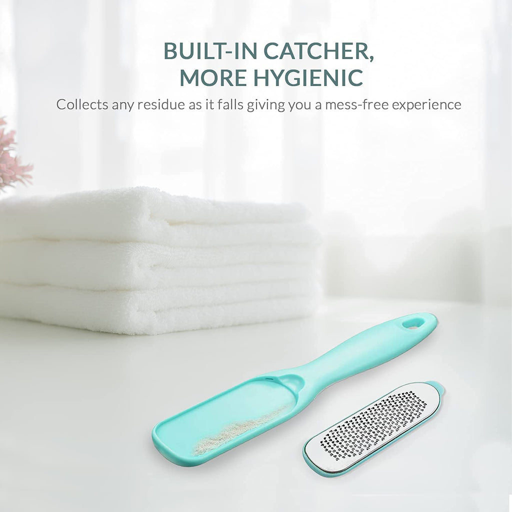 Relax Tony Callus & Dead Skin Remover – Dual-Sided - for Wet & Dry Exfoliation: Scrub, File & Rasp for Smooth Feet - Pedicure Tool - Foot File Callus Remover Tool - Pedicure Kit