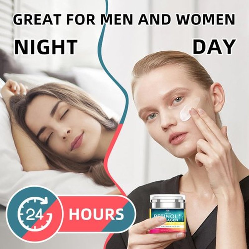 SORYA Advanced Anti-Aging Retinol Cream with Collagen & Hyaluronic Acid – Deeply Hydrating & Firming Face Moisturizer – Helps Improve the Look of Fine Lines & Wrinkles – For Smooth, Radiant Skin
