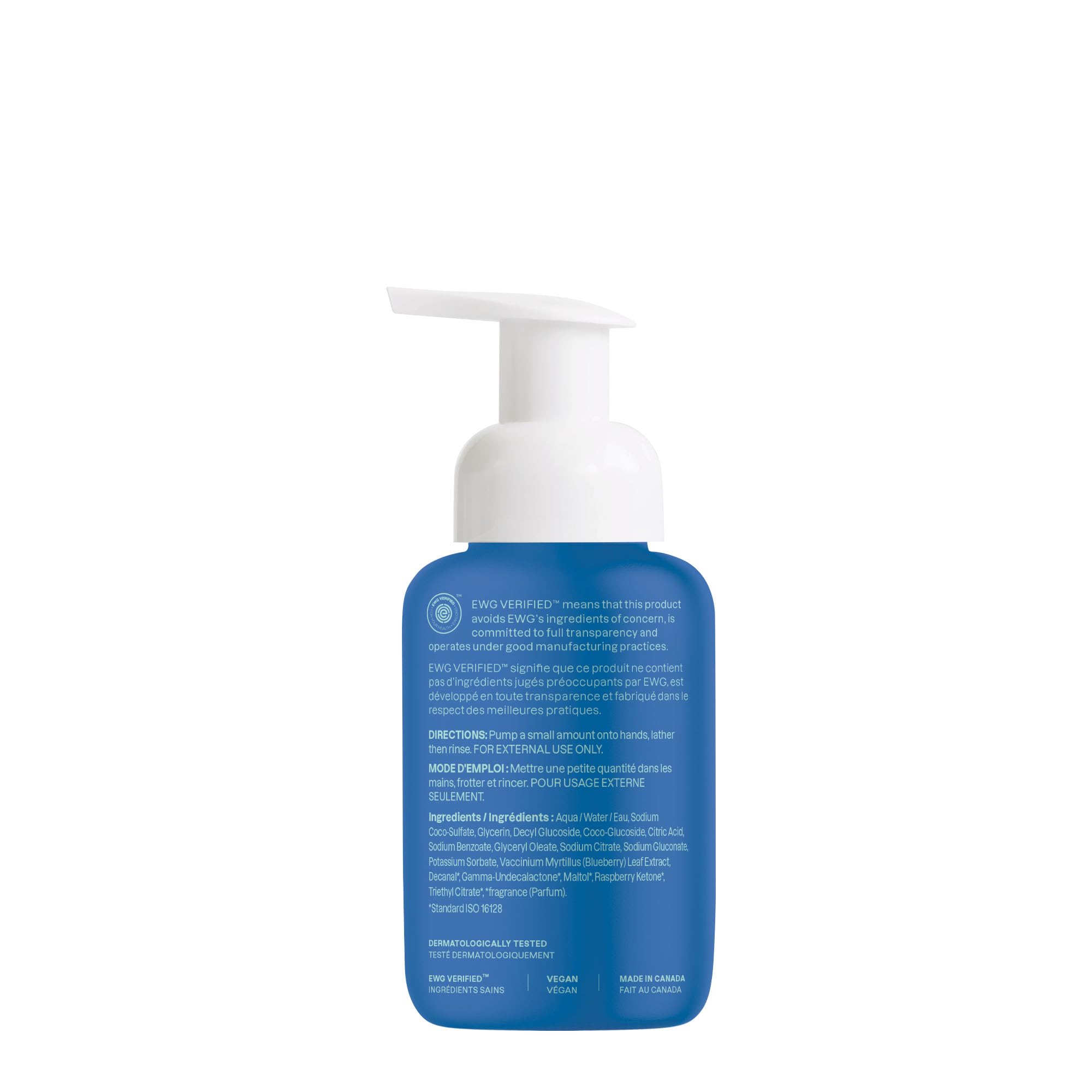 ATTITUDE Foaming Hand Soap for Kids, EWG Verified, Dermatologically Tested, Plant- and Mineral-Based Ingredients, Vegan, Blueberry, 10 Fl Oz (Pack of 6)