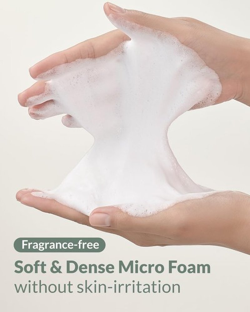 herbnote Heartleaf Low pH Deep Foam Cleanser - Gently Removes Sebum, Deep Cleans Pores - Contains 80% Houttuynia Cordata, Hyaluronic Acid, Soothes and Enhances Sensitive Skin, 5.29oz.