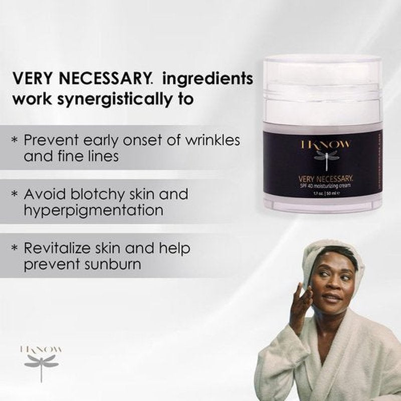 IKNOW Broad Spectrum SPF 40 Sun Protection Cream - Anti-Aging Moisturizer Lotion for UV Defense