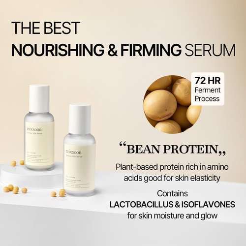 Mixsoon Soybean Milk Serum - Hydrating Face Moisturizer for Smooth Skin | Nourishing Formula 50ml