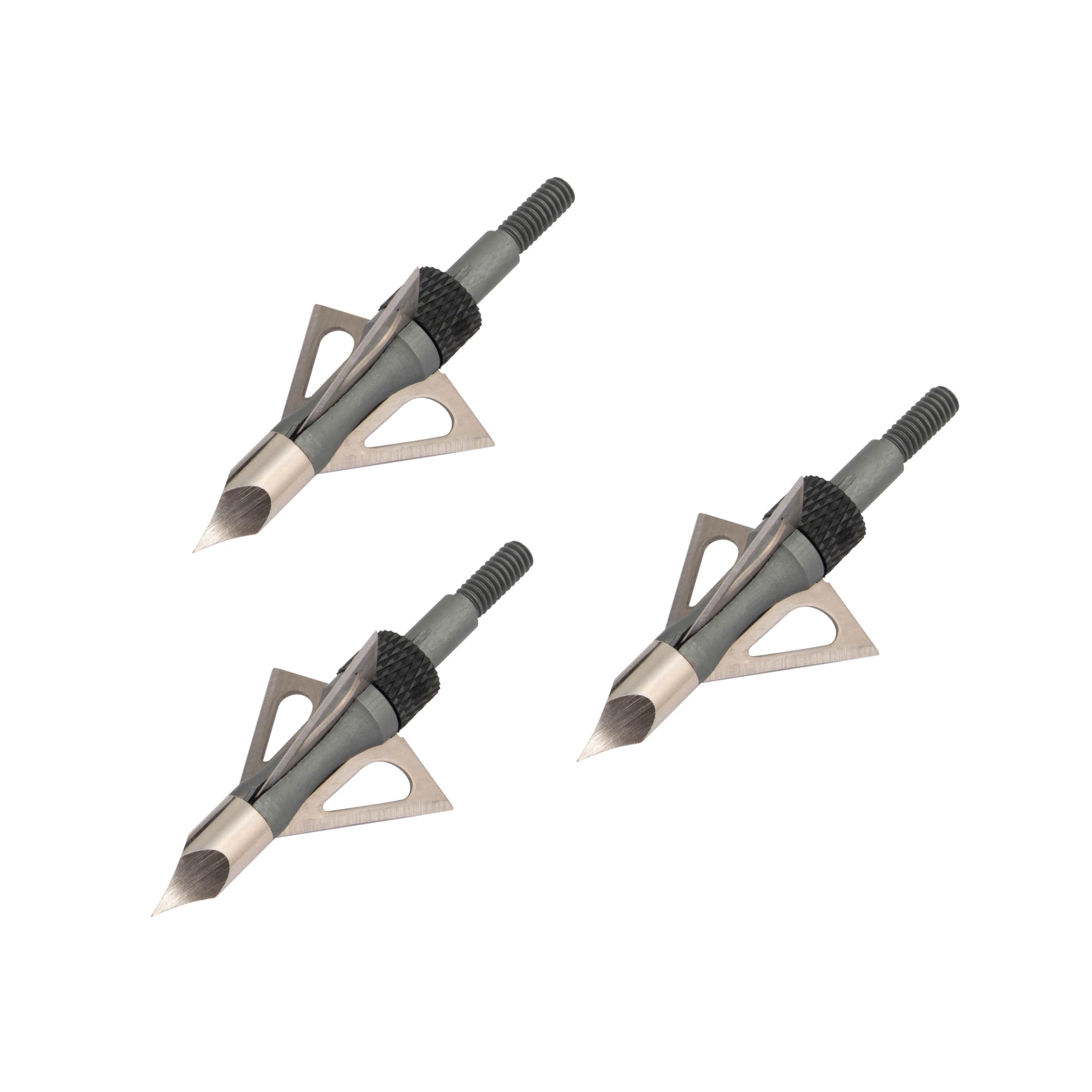 Allen Company Power Point Chisel Broadhead (Pack of 3), 100 Grain, silver (14635)