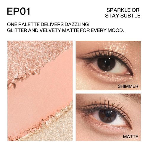 INTO YOU Eyeshadow Palette - 9 Vibrant Shades with Shimmer & Matte Finishes | Long-Lasting Formula, 0.26 Oz