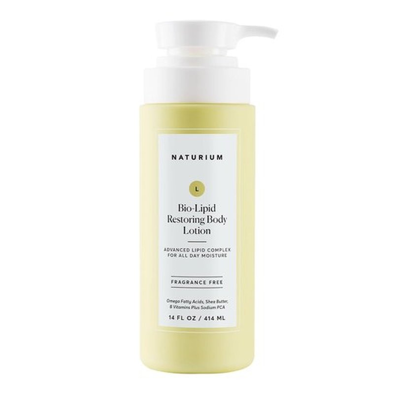 Naturium Bio-Lipid Restoring Body Lotion - Fragrance-Free Moisturizer with Shea Butter | 14 oz