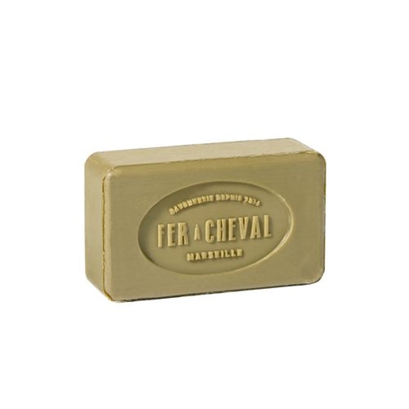 Fer à Cheval Pure Olive Toilet Marseille Soap Bar - Authentic Savon De Marseille, Natural and Hypoallergenic French Olive Oil Soap (4x100 g/3.53 oz)