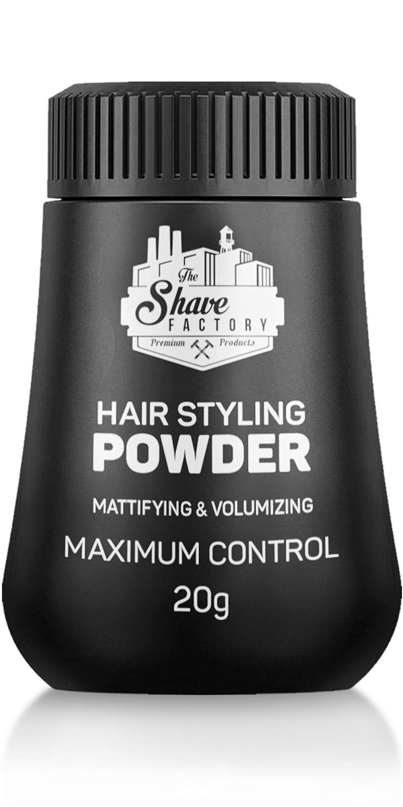 the shave factory Hair Styling Powder 21gr. Mattifying&Volumizing Powder with Maximum Control-Elegant Design, Ease Of Use, Flexible and Long-Lasting Hold Product For Professional Barbers 20gr