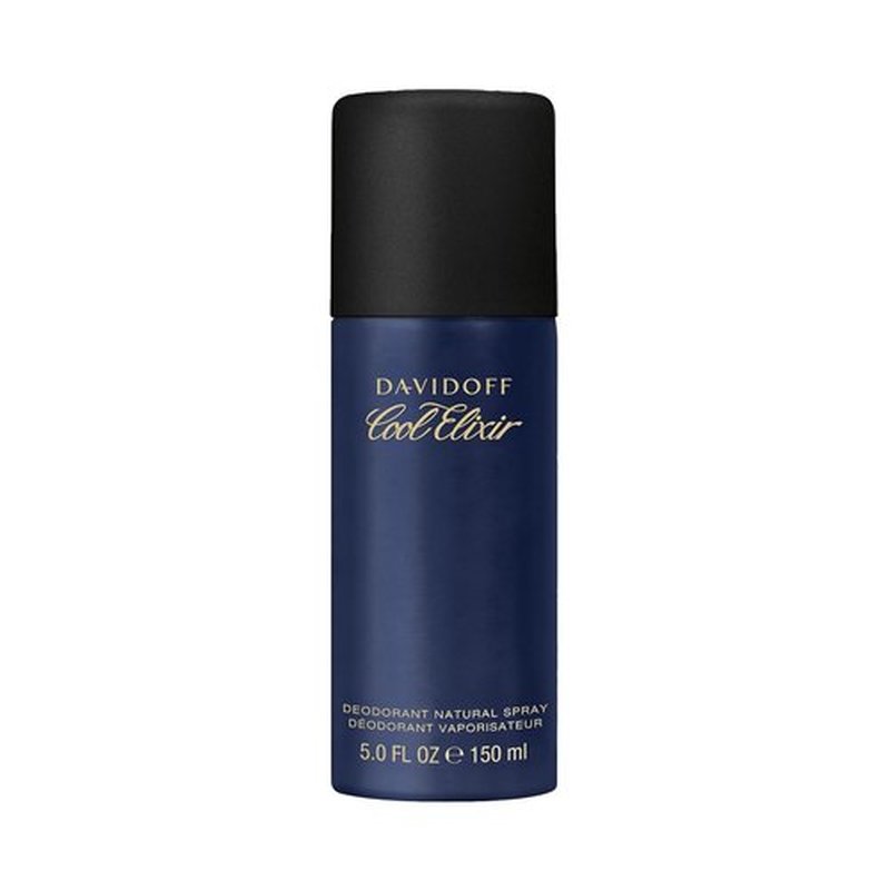 Davidoff Cool Elixir Deodorant - Fresh Woody Aroma with Oud Accord & Rose Oxide - Long-Lasting Odor Protection