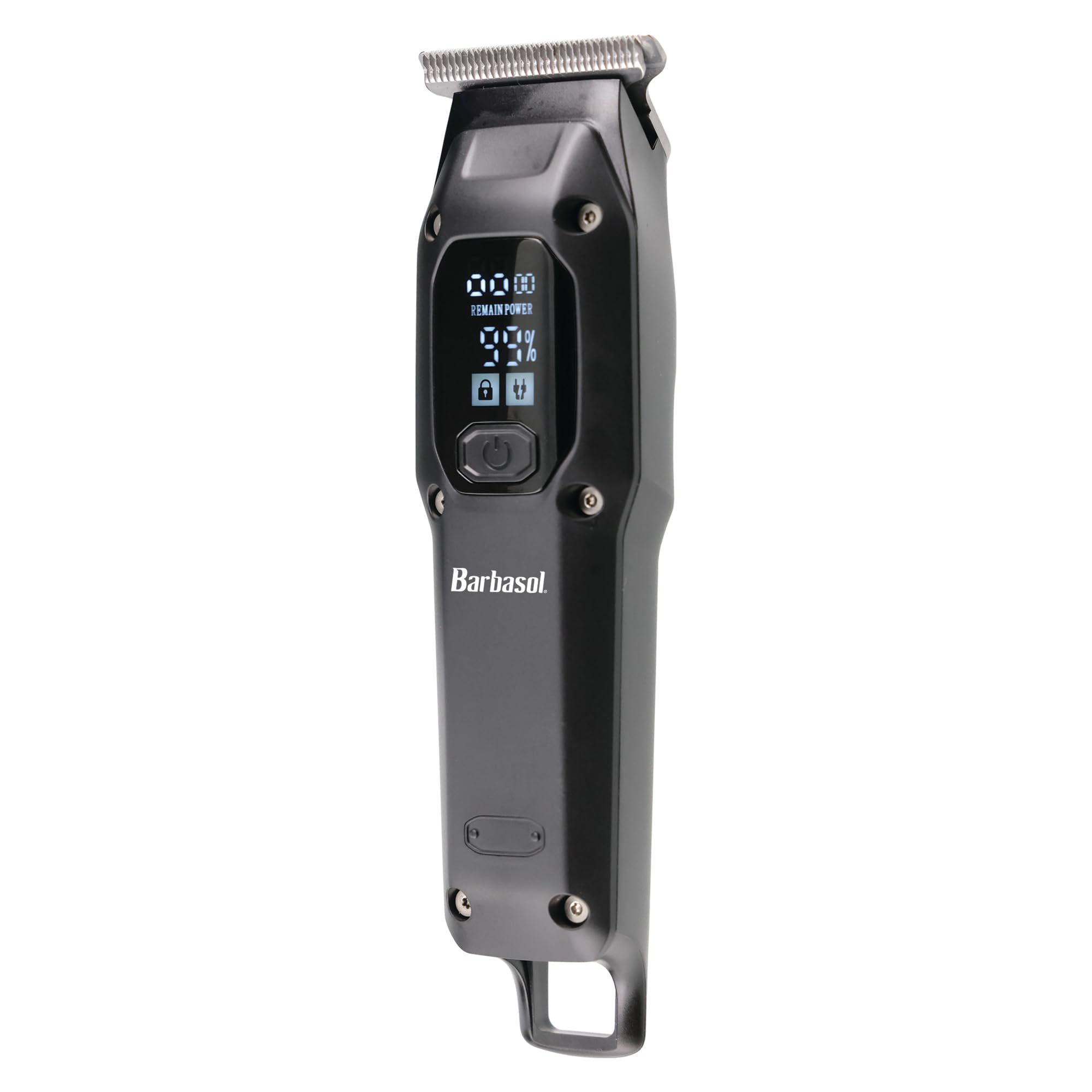 Barbasol T-Blade Trimmer, Rechargeable Hair and Beard Trimmer for Men, Dual Speed Hair Trimmer with 6 Clipper Guide Combs, LED Display, Clipper Oil, Brush, & Travel Bag
