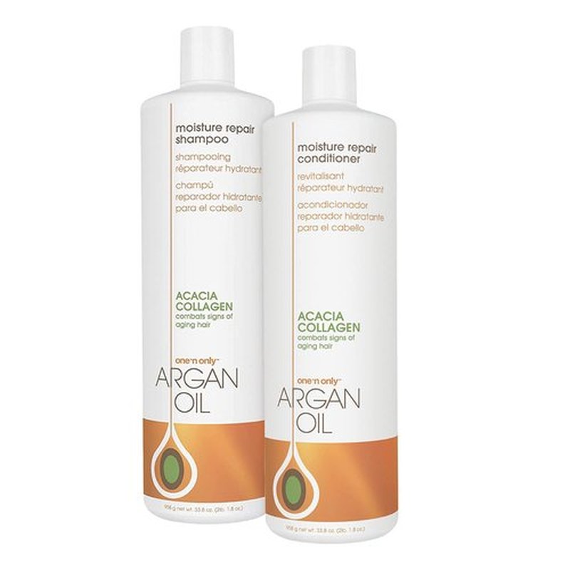 One 'n Only Argan Oil Moisture Repair Shampoo & Conditioner Set - 33 Oz Each for Healthy Hair