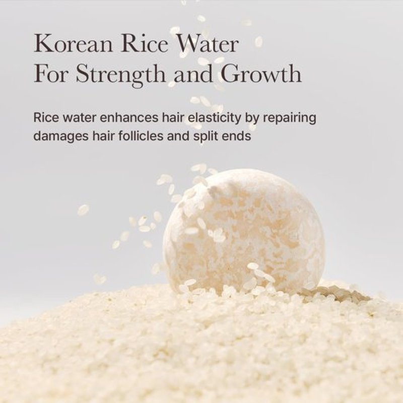 ARENCIA Rice Water Shampoo Bar - Natural Hair Growth & Strengthening Formula with Biotin & Protein