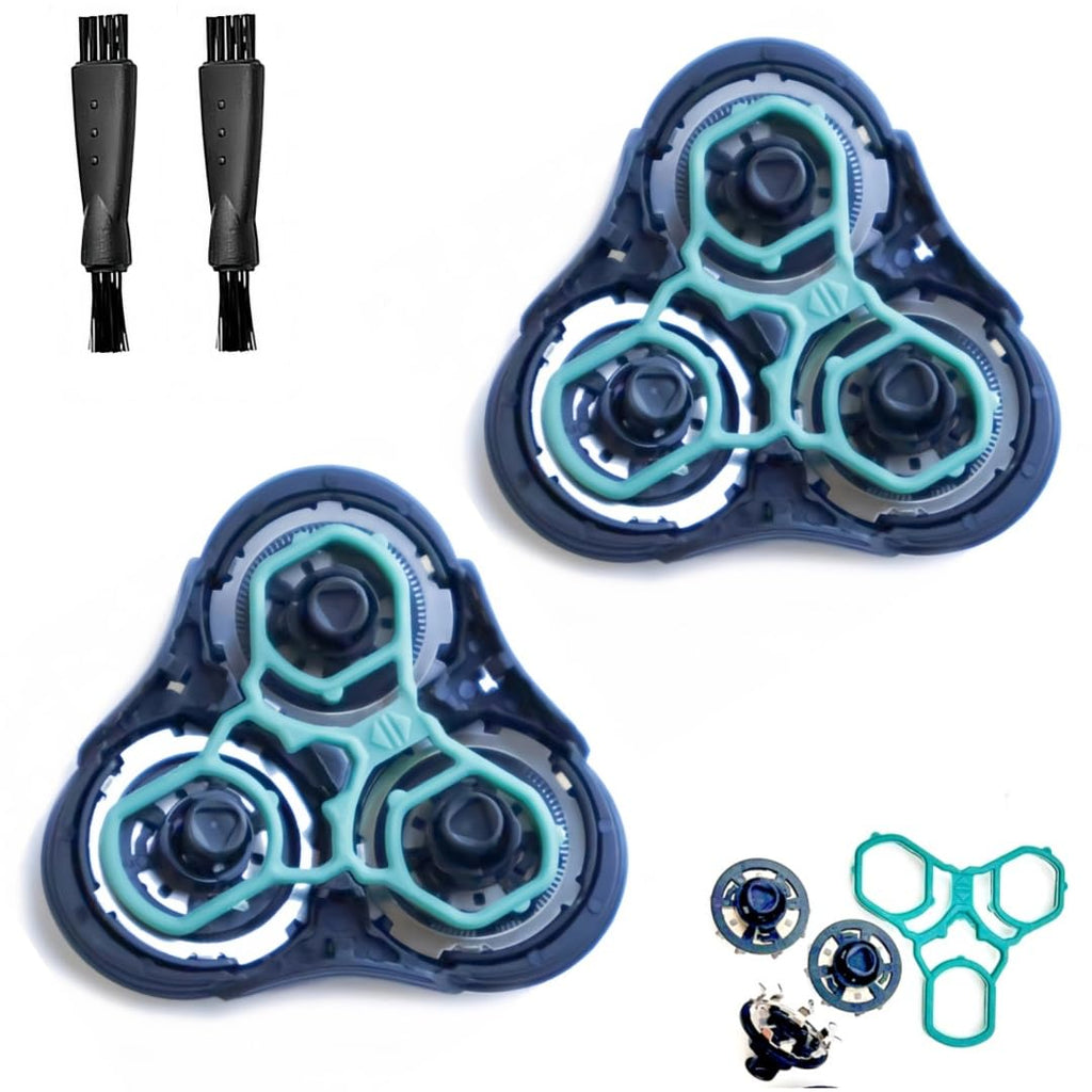 RQ11 Replacement Heads Compatible with Philips Norelco Sensotouch Replacement Blades Compatible with Qq11 Sensotouch 2D Electric Shaver 1100 Series,1150x, 1160x, 1170x 1180x,(2 Head)