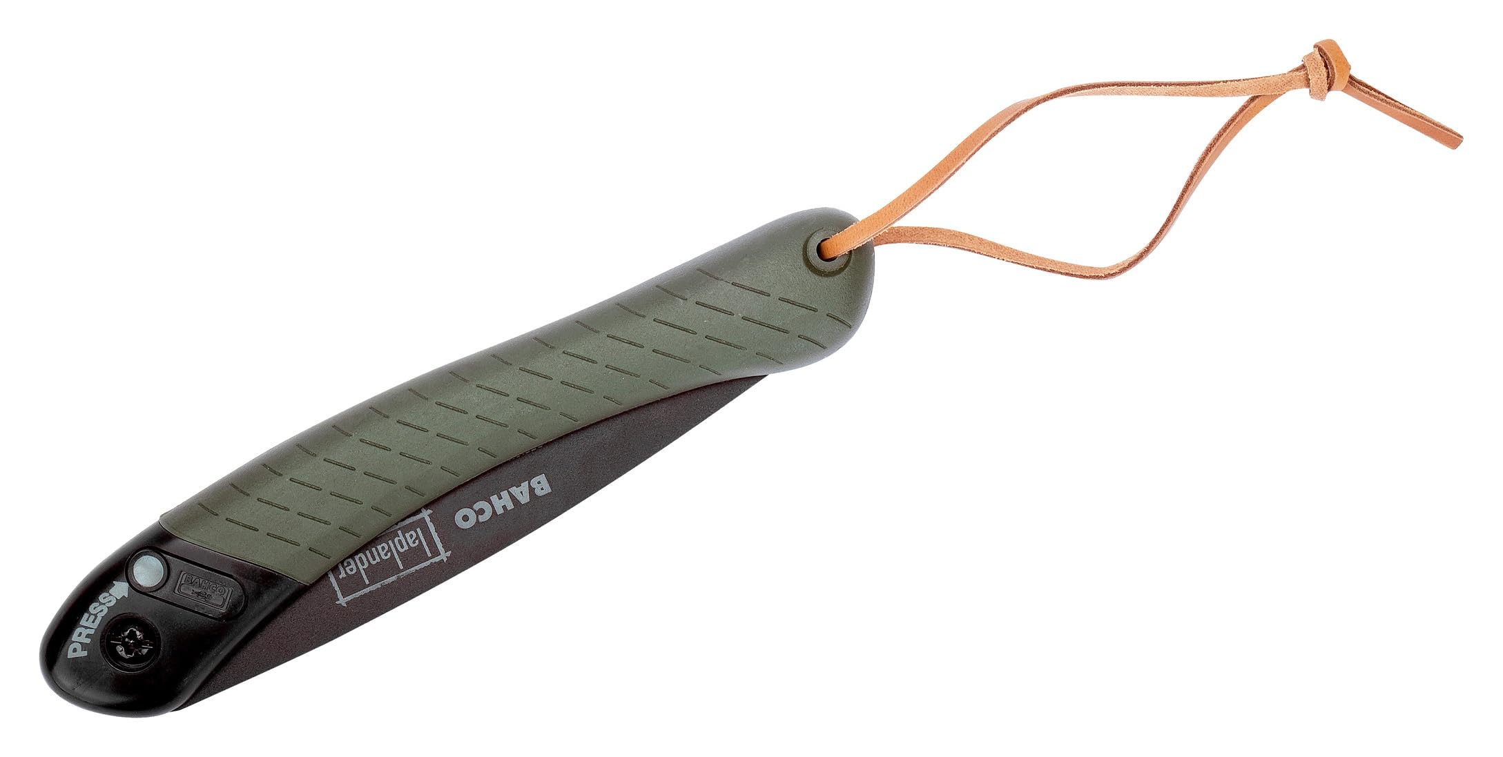 Bahco BAH396LAP 7-1/2" Laplander Folding Saw for Trail Maintenance, Wood Processing, and Survival Use, Rust-Protected Blade, Secure Lock, Ergonomic Grip, Ideal Bushcraft and Camping Tool