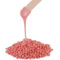2.5lb Bulk Hard Wax Beads, Stripless Wax Bead for Sensitive Skin Bikini, Body, Face, Legs, Coarse Hair Removal, Professional Brazilian Waxing Bead, At-Home Salon Wax Refill, 20 Wooden Sticks, Pink