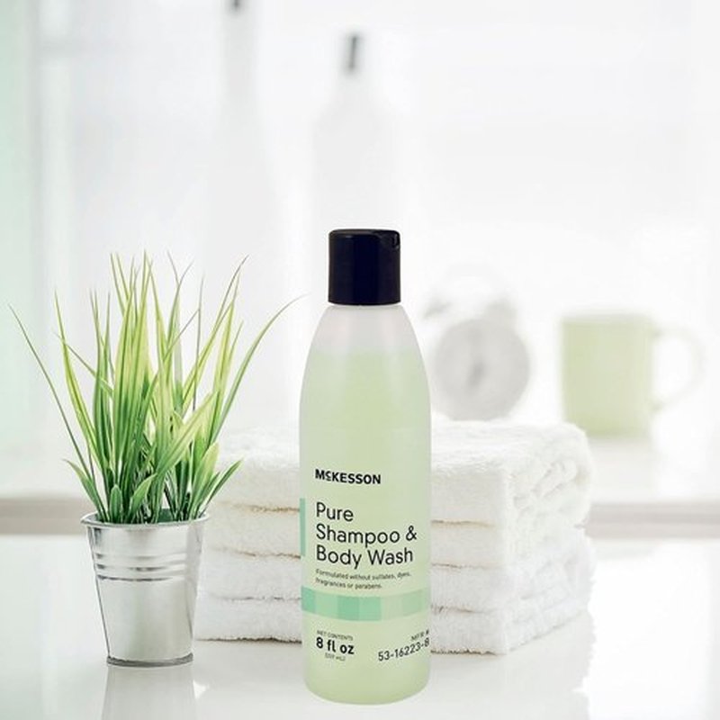 McKesson Pure Shampoo & Body Wash - Sulfate-Free, Unscented, Paraben-Free | 8 oz, 1 Count