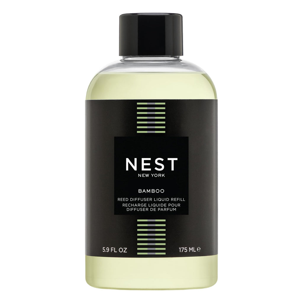 NEST New York Reed Diffuser Liquid Refill, Bamboo - 5.9 fl oz - Fragrance for Up to 90 Days - Flame Free
