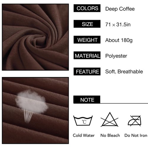 Kachanaa Stretch Head Scarfs Headbands for Muslim Soft Breathable Head Wraps Turbans Long Hair Hijab Scarves for Women(Deep Coffee)