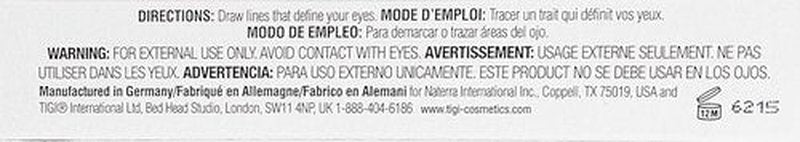 TIGI Cosmetics Black Patent Liquid Eyeliner - Long-Lasting, Smudge-Proof Formula | 0.08 Fl Oz