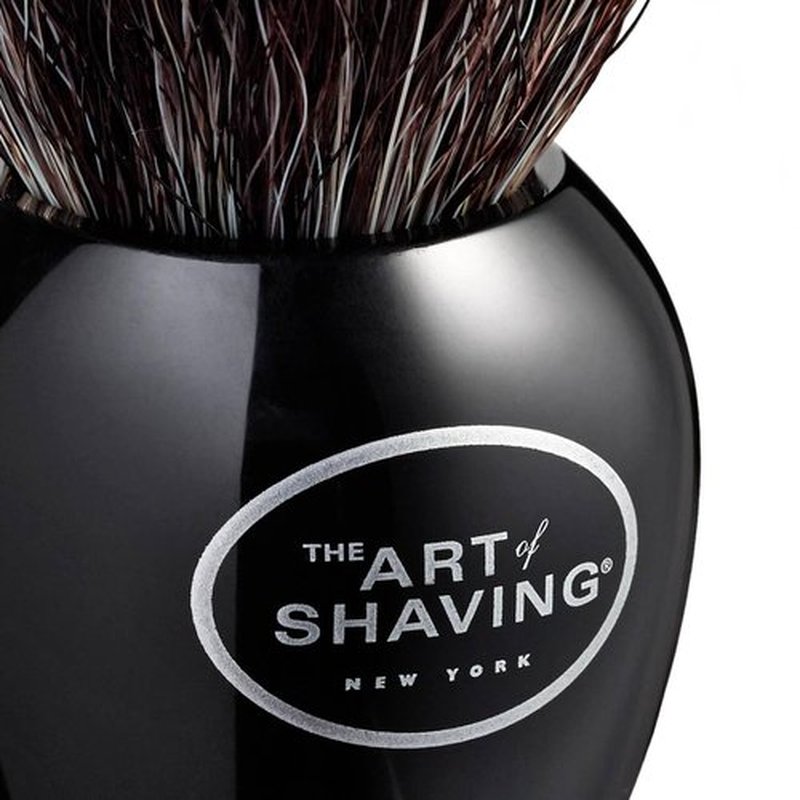 The Art of Shaving Original Shaving Brush - Premium Synthetic Fibers for Rich Lather - Pure Black