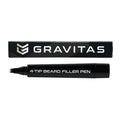 Gravitas 4-tip Beard Filler Pen for Men (Dark Brown)