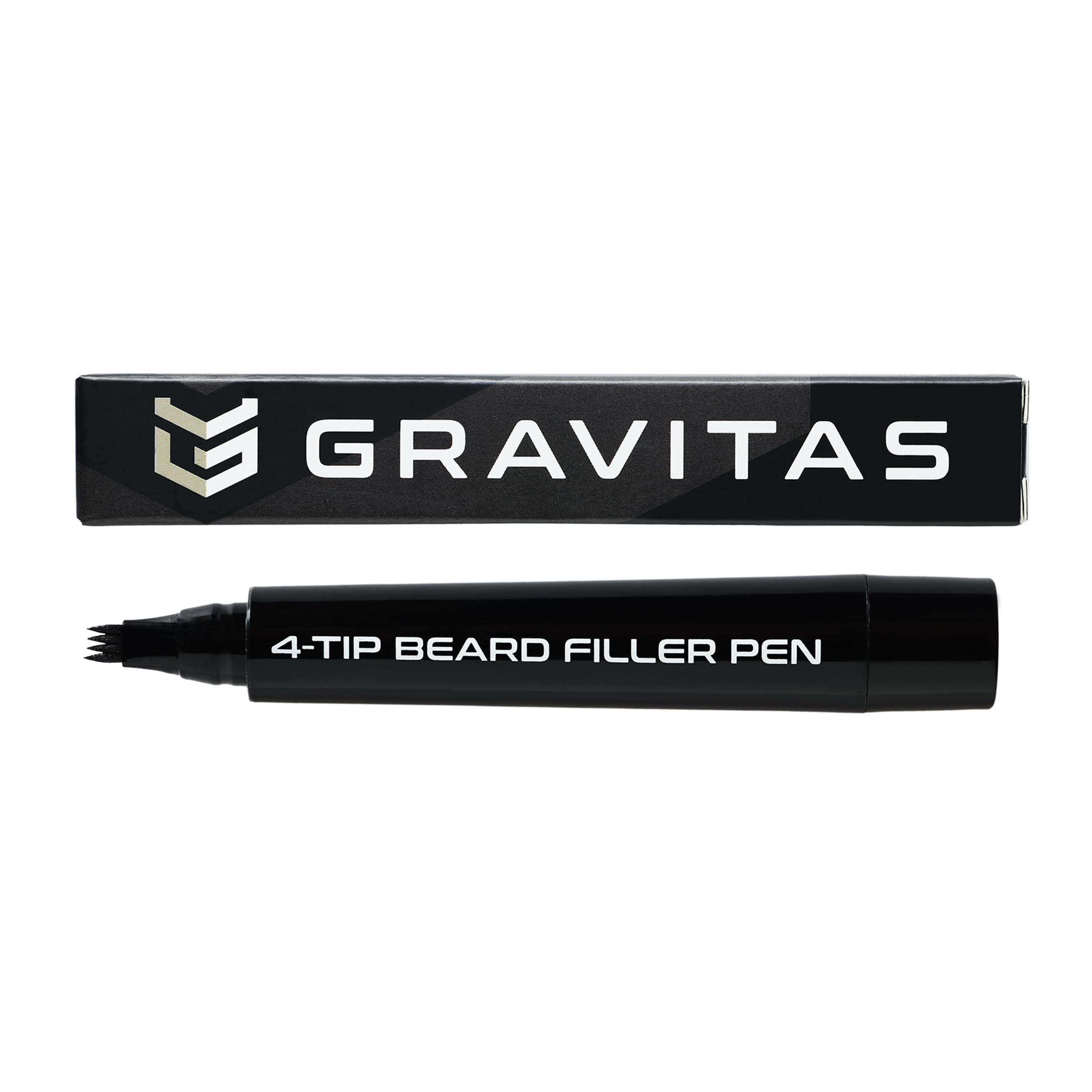 Gravitas 4-tip Beard Filler Pen for Men (Dark Brown)