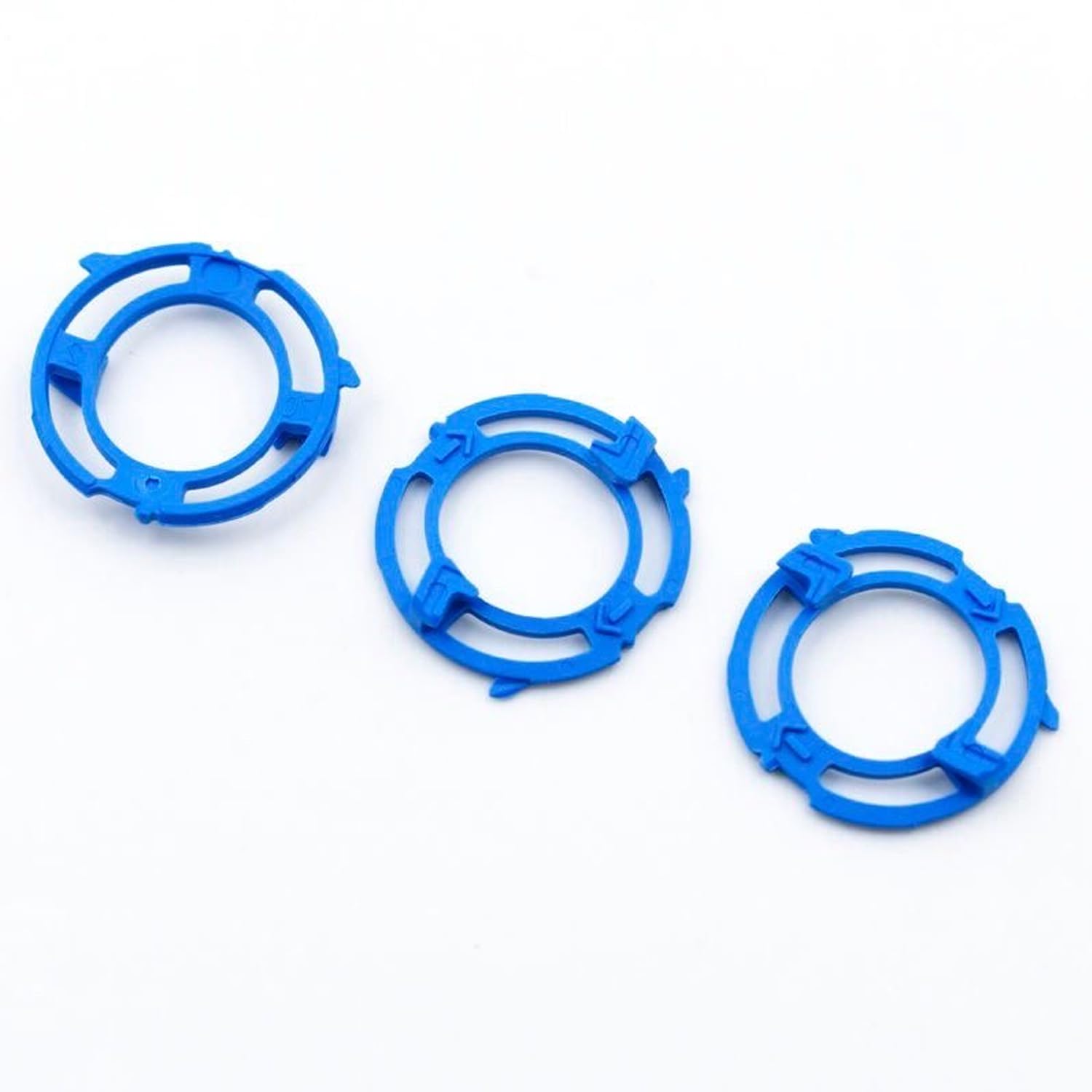 Melakee Shaver Head Blades Holder Plate for Razor Head Series 5000, 3PCS SH50 Blue Razor Retaining Rings Lock-Ring Blue Blade Retaining Rings for Shaver Model SH50 Shaver Head Series 5000