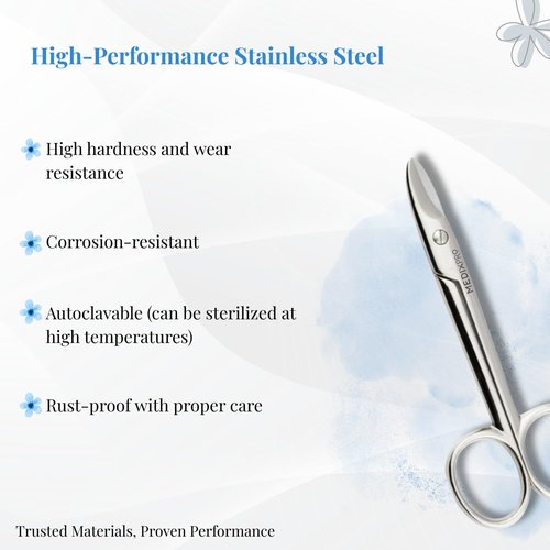 MedixPro Toenail Scissors Stainless Steel for Nail Scissors.Safety, Cosmetic & Heavy Duty Precision Cuticle Cutting Scissors for Manicure & Pedicure Grooming ingrown Toenails for Men, Women and Kids.