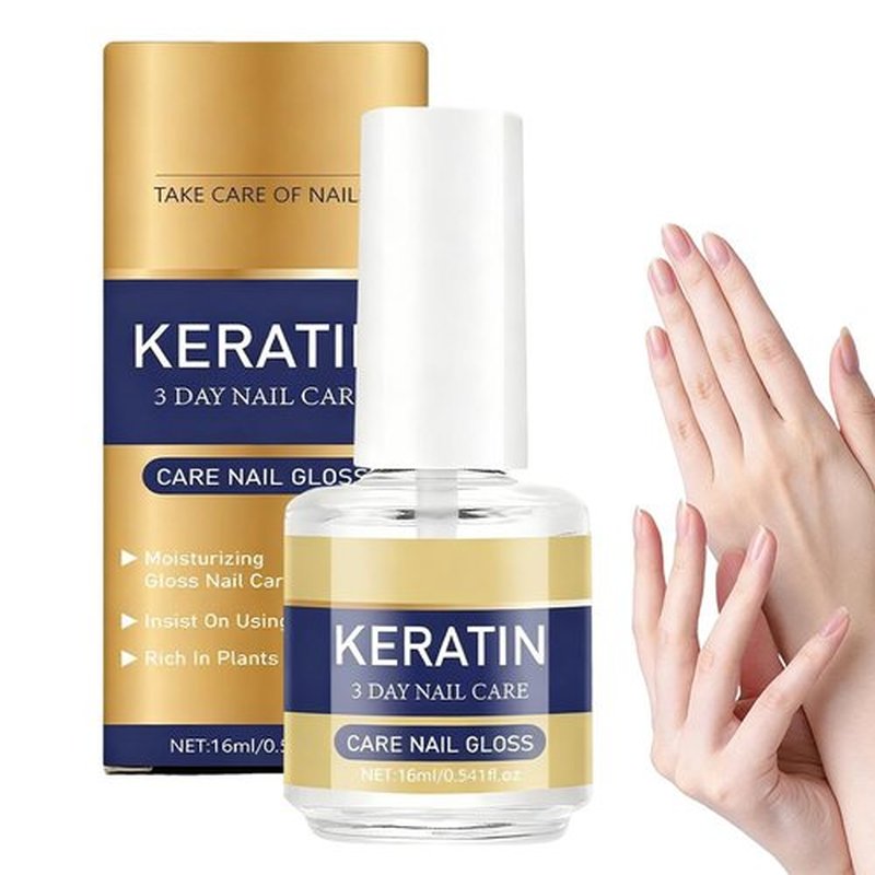 Keratin Nail Care Oil - Strengthening Treatment with Amino Acids for Dry, Brittle Nails | 3-Day Intensive Hydration