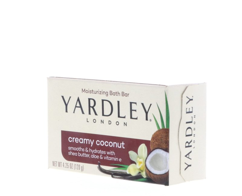 Yardley Creamy Coconut Bath Bar, 4.25 oz Pack of 8