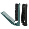 MAGICLULU 2Pcs Travel Foldable Brush, Dual Headed Folding Comb Brush with Bristles, Portable Edge Control Beard Grooming Hairbrush for Men Slick Back Women Purse Pocket Gym Hair Styling Tool