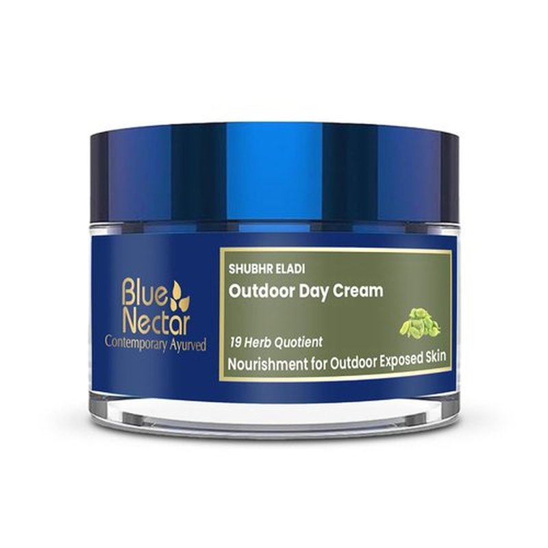 Blue Nectar Eladi Face Moisturizer - Plant-Based Day Cream for All Skin Types | 1.7 Oz with 19 Herbs