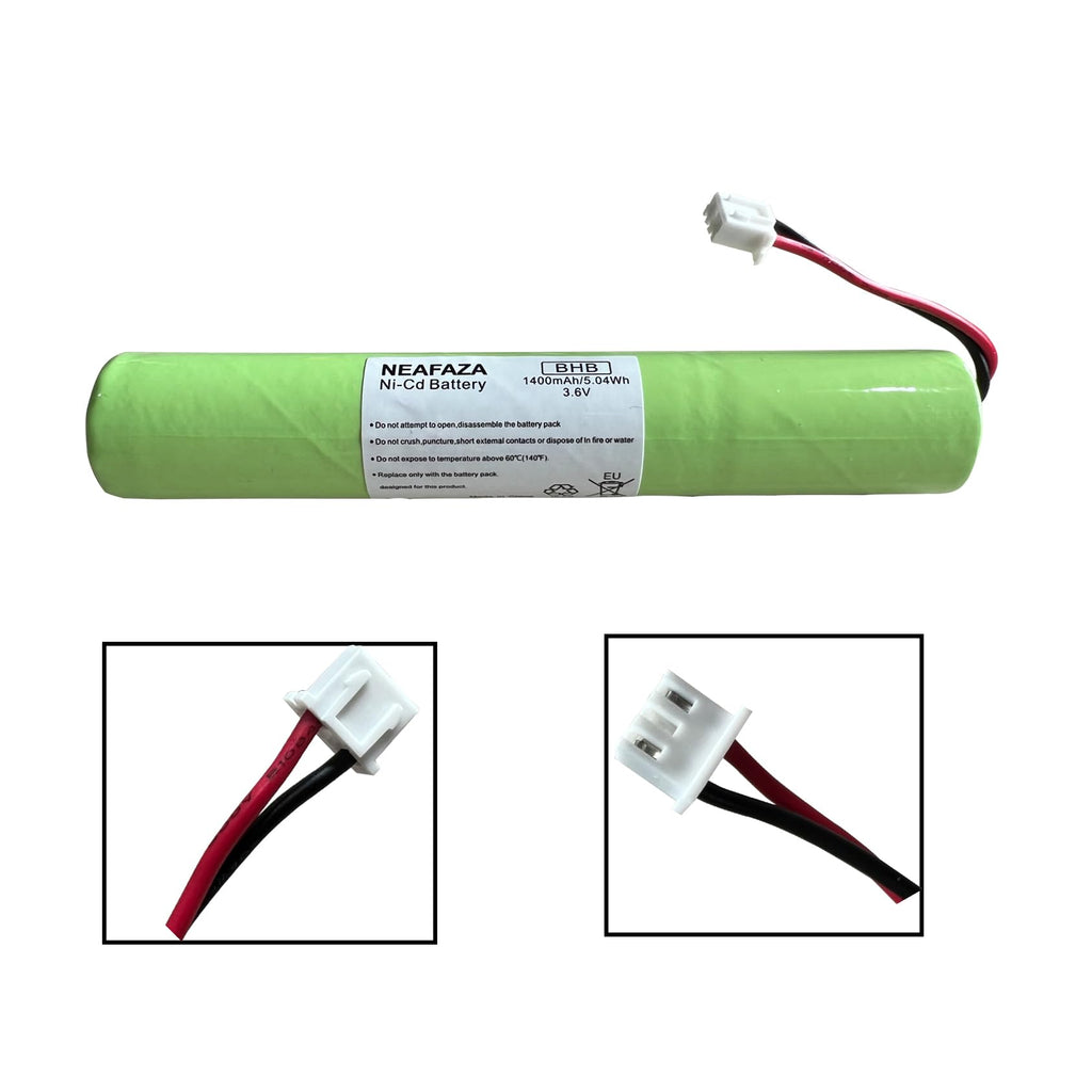 NEAFAZA 3.6V 1400mAh Ni-Cd Battery Replacement Compatible with Hurricane Spin Brush Scrubber Mop Cleaner Spin-Scrubber (1 Pack)