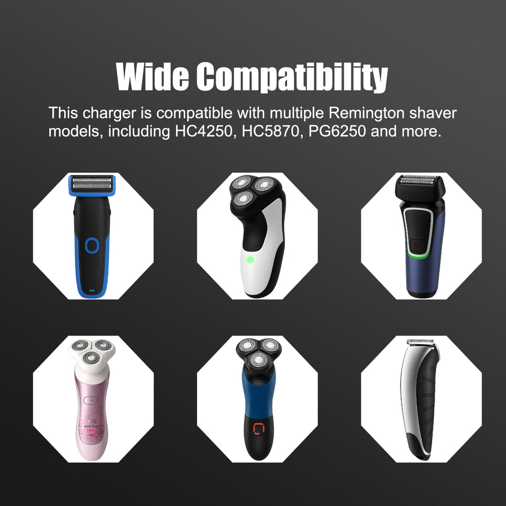 5V Replacement Charger for Remington Shaver, Compatible with Series HC4250, HC5870, PF7500, PF7600, PG6250, PG6255, XR7000, XF8550, XF8700,XR1400,XR1430,HC5950,PG6170,PG6171 6.6ft Charging Cord
