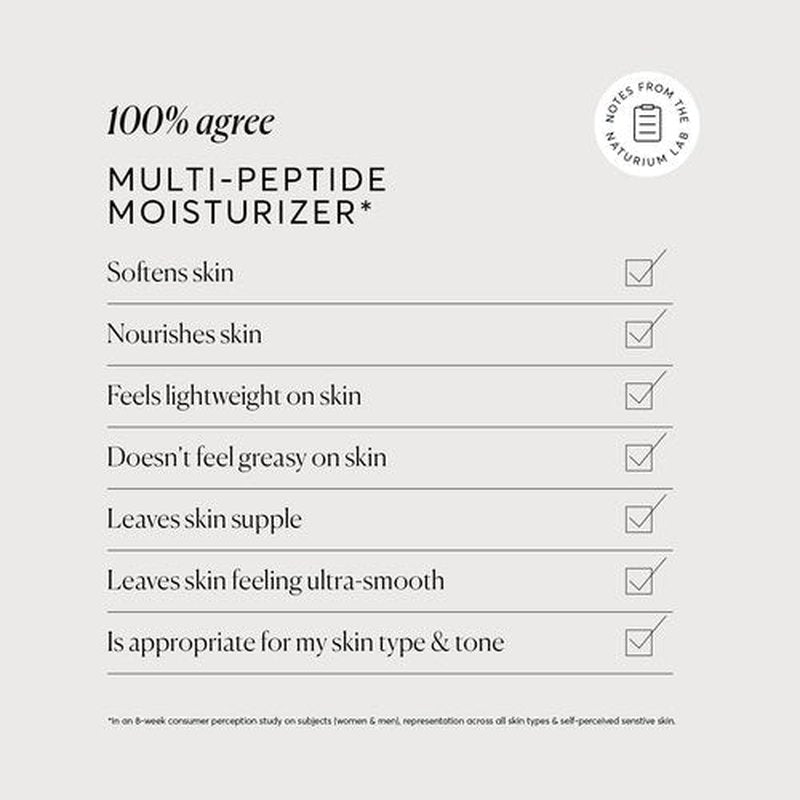 Naturium Multi-Peptide Moisturizer Jumbo, Hydrating & Smoothing Skin Care, Moisturizes with Ethylated Vitamin C & Panthenol, 3.4 oz