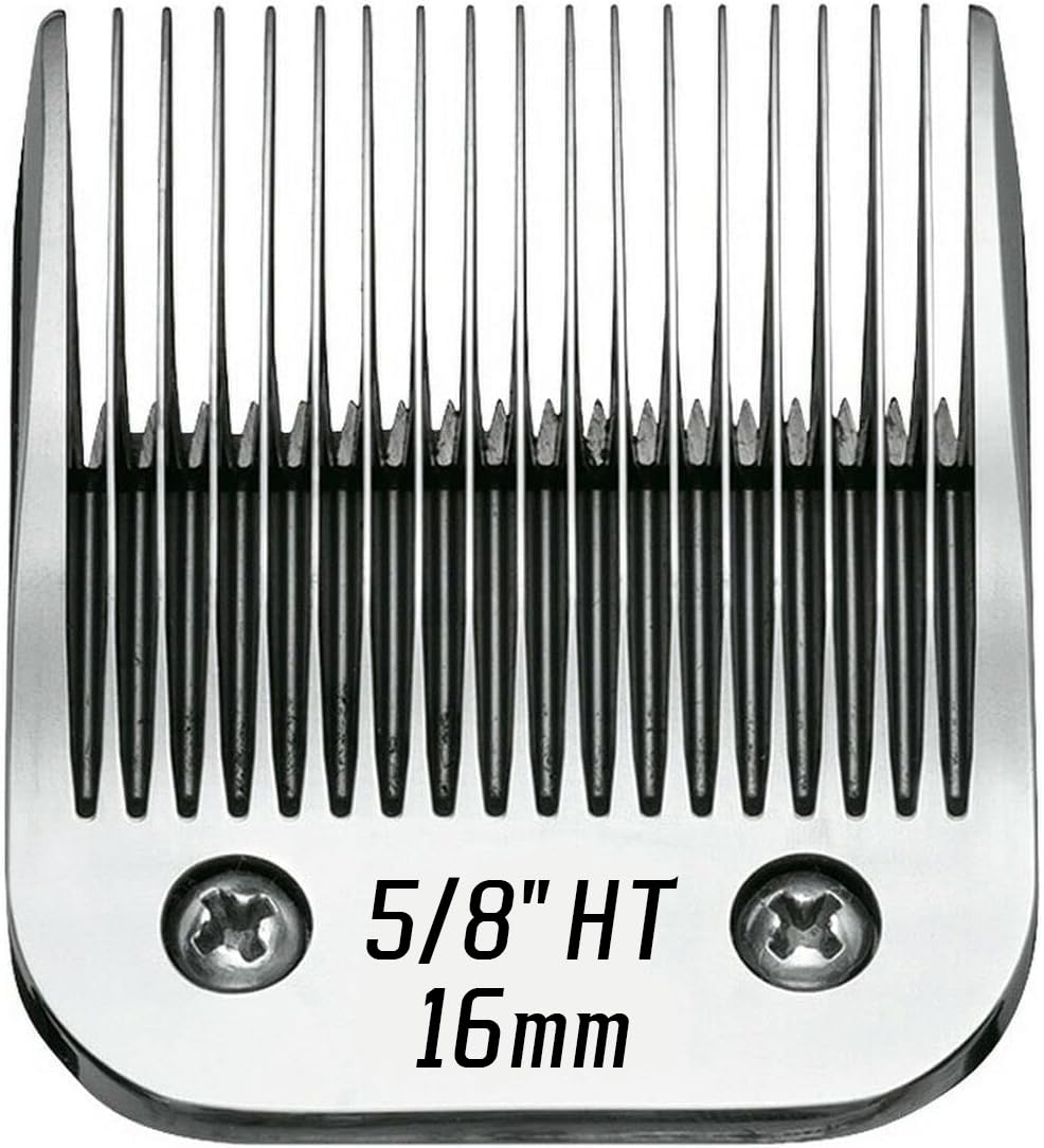 HONGNAL 5/8HT（64930） Blade Dog Grooming Clipper Replacement Blades Compatible with Andis Dog Clippers,Detachable Stainless Steel Blade,Size-5/8 HT, Cut Length-5/8 Inch
