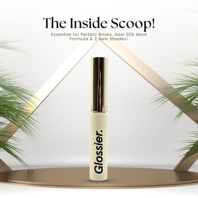 Glossier Boy Brow Volumizing Eyebrow Gel - Medium-Dark Brown for Fuller, Natural Brows
