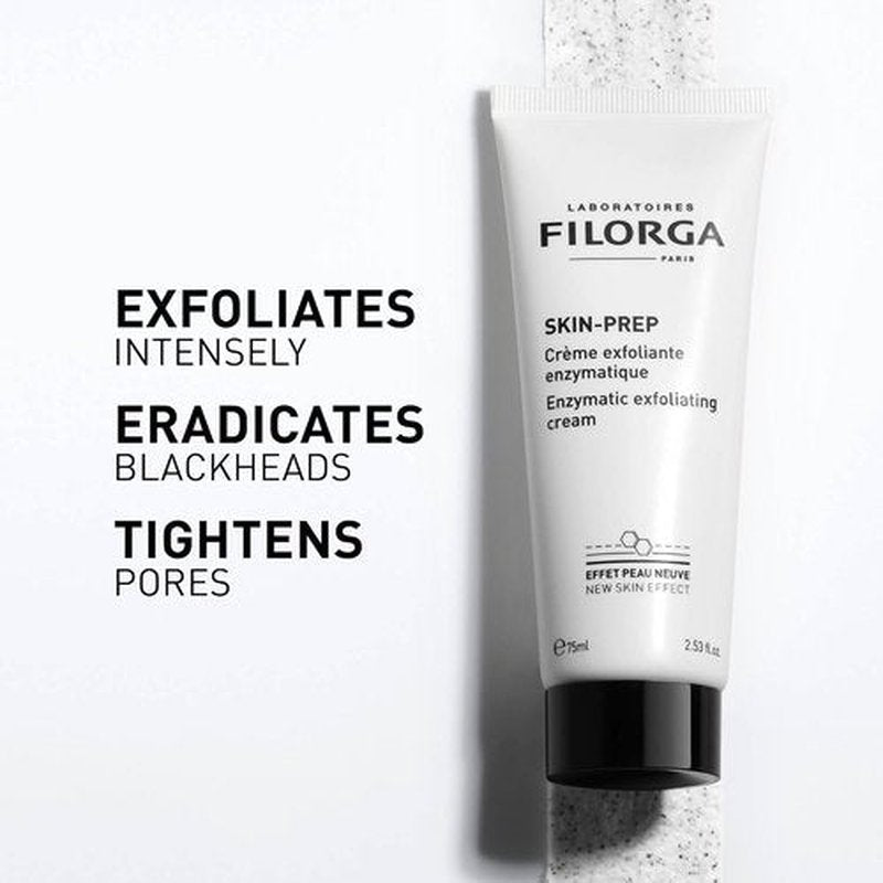 Filorga Skin-Prep Exfoliating Cream Cleanser - Tightens Pores & Boosts Skin Quality | 2.53 fl. oz.