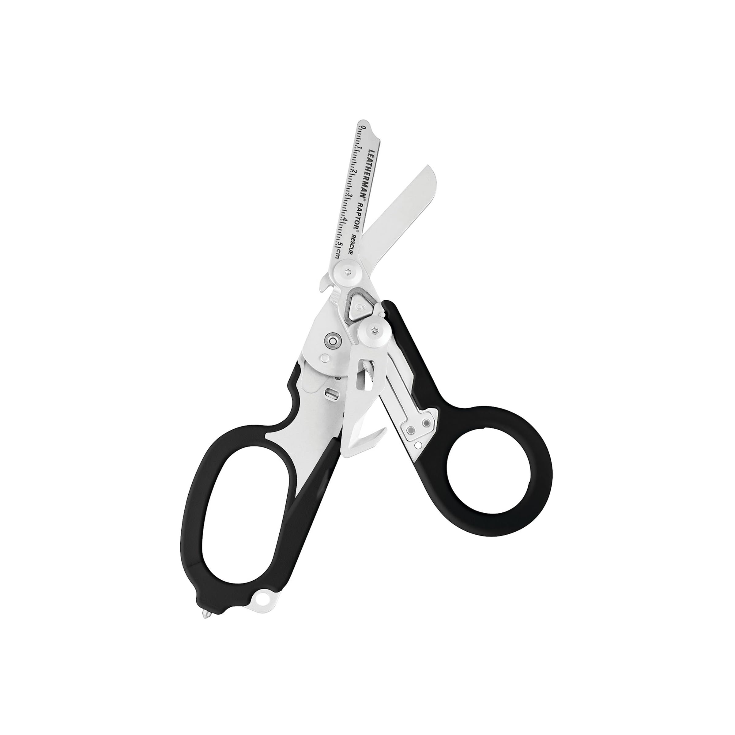 LEATHERMAN, Raptor Rescue, 6-in-1 Heavy-Duty Emergency/Trauma Shears with Carbide Glass Breaker & Strap Cutter, Made in the USA, Black