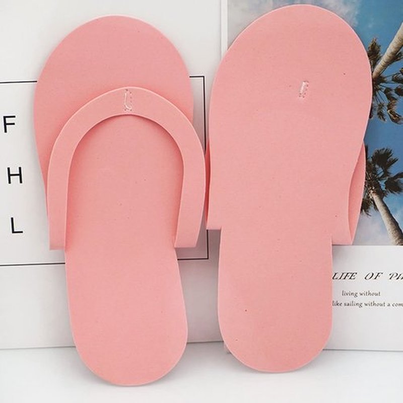Khakho Eva Disposable Anti-Slip Pedicure Slippers,Disposable Flip Flops,Foam Slippers,Spa Slippers for Salon Nail Foot Spa
