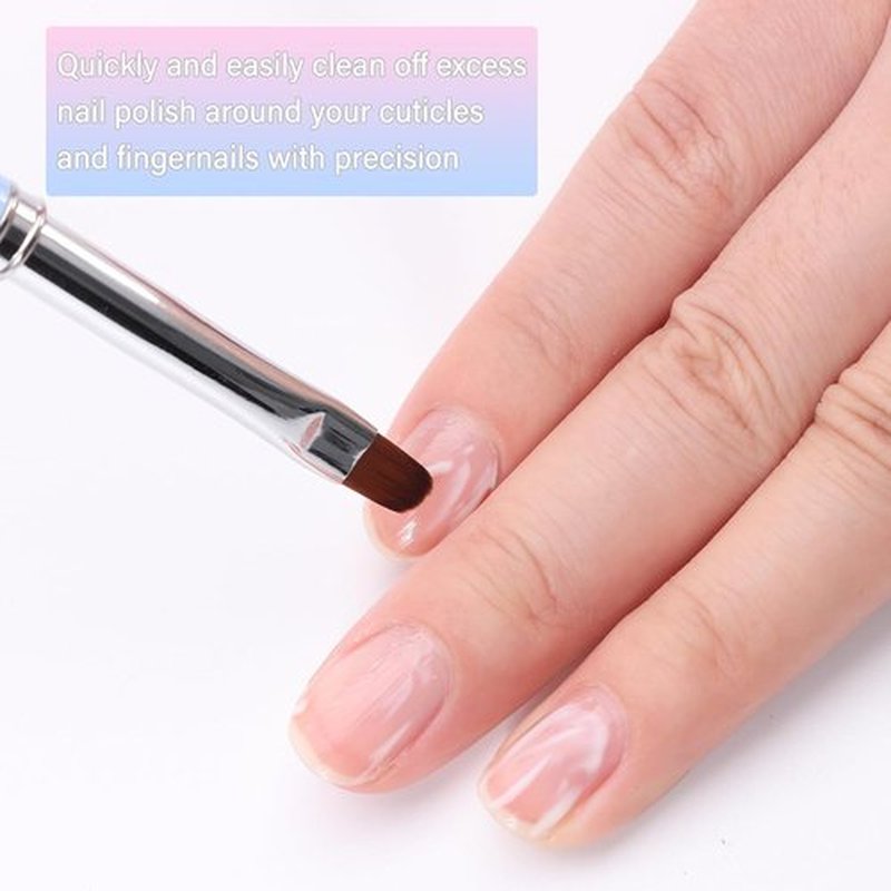OPI Nail Polish Remover - 3PCS Nail Clean-Up Brushes for Precise Cuticle Cleaning | Acetone Resistant