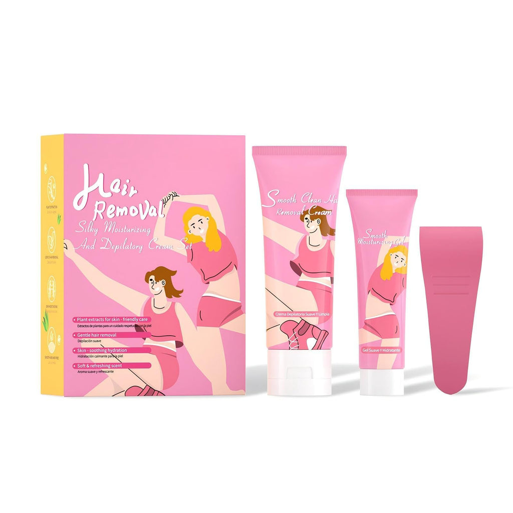Gowwim Hair Removal Cream for Women, Body Hair Remover Cream with Aloe Vera & Vitamin E, Gentle Depilatory Cream for Sensitive Skin, Bikini Legs Face, 2-in-1 Hair Removal + Moisturizing - 2.71 Fl Oz