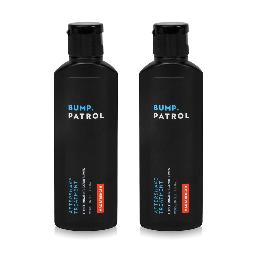 Bump Patrol Maximum Strength Aftershave Treatment Serum – Razor Bump Stopper and Ingrown Hair Treatment for Men and Women, Fast Acting Salicylic Acid for Razor Burn & Shaving Irritation - 4 oz Pack 2