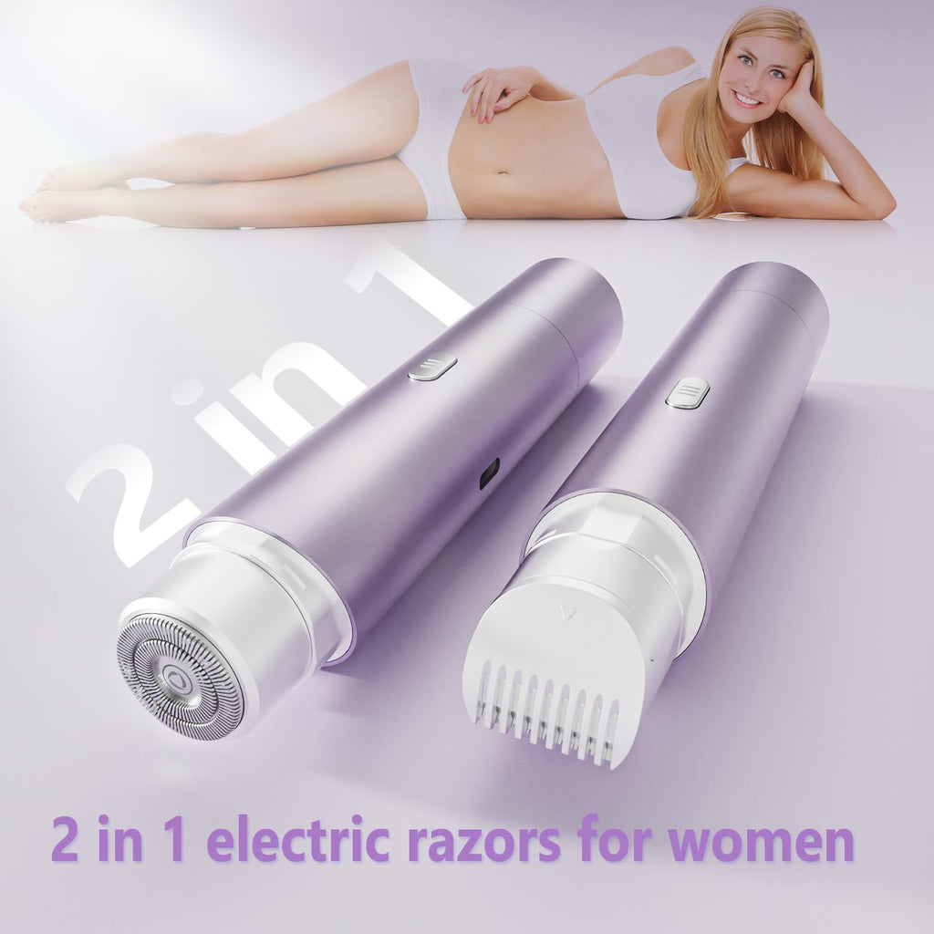 BIBWLD Women's Electric Shaver (Purple&Pink)