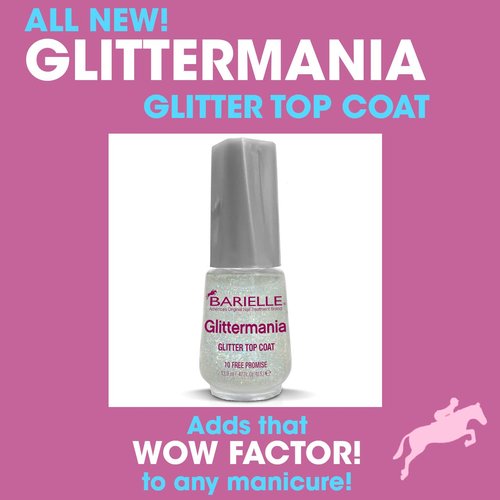 BARIELLE GLITTERMANIA Glitter Top Coat for Nails .47 oz.