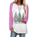 LOAIHA Christmas Sweatshirts for Women Christmas Tree Shirt Xmas Tree Gift Casual Long Sleeve Tshirt Pullover Merry Christmas Tops,Tree-20,3XL