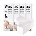 iSalonSupplies 200 Pcs Professional Non Woven Wax Strips for Hair Removal - Works with Wax Beads, Soft Wax & Roll On Wax - Tear-Resistant, Skin-Friendly & Reusable Strips for Legs, Face, Back, Arms