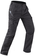 Aorga Cargo Pants for Mens Work Pants Waterproof Outdoor Relaxed Fit Construction Tactical Hiking Pants Lightweight with Pockets Breathable Black 34Wx30L