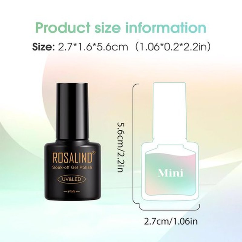 ROSALIND 18PCS Gel Nail Polish Set with Base Top Coat (Glossy Matte and Glitter),14 Pcs Pastel Bright Colors Gel Polish Set Macaron Colors Soak Off Nail Polish Gel Nails Art for Women