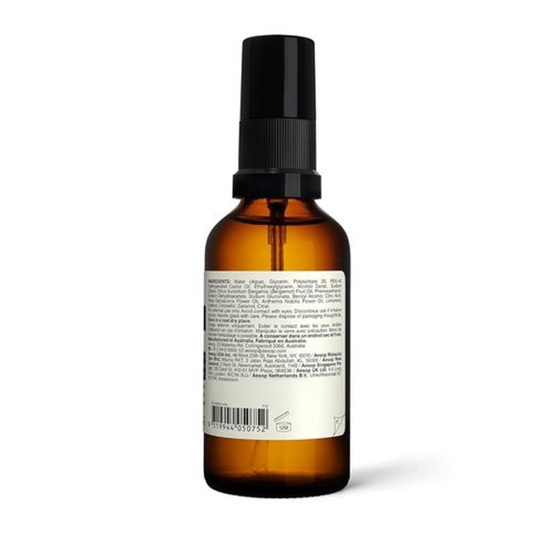 Aesop Immediate Moisture Facial Hydrosol - Hydrating Face Mist with Rose Petal & Bergamot | Vegan & Cruelty-Free | 50 mL/1.7 oz
