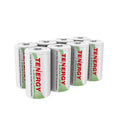 Tenergy Centura 8-Pack C Rechargeable Batteries: 4000mAh Low Self-Discharge NiMH Cells – Pre-Charged and Ready-to-Use for Flashlights and Household Electronics